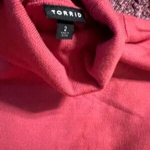 Torrid  coral Turtleneck Sweater